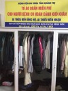 Tủ quần áo từ thiện đặt tại khu nhà nghỉ miễn phí - Bệnh viện Đa khoa tỉnh Quảng Trị