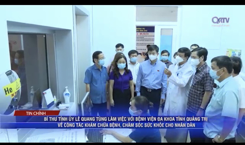 Bí thư tỉnh ủy Lê Quang Tùng làm việc với Bệnh viện đa khoa tỉnh Quảng Trị về công tác khám chữa bệnh, chăm sóc sức khỏe cho nhân dân