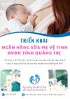 Triển khai ngân hàng sữa mẹ vệ tinh Bệnh viện Đa khoa tỉnh Quảng Trị